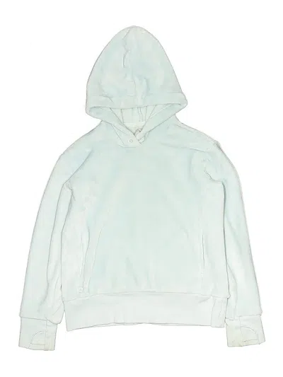 Pre-owned Athleta Girl Kids' Pullover Hoodie In Green