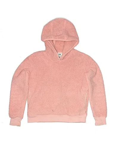 Pre-owned Athleta Girl Kids' Pullover Hoodie In Pink