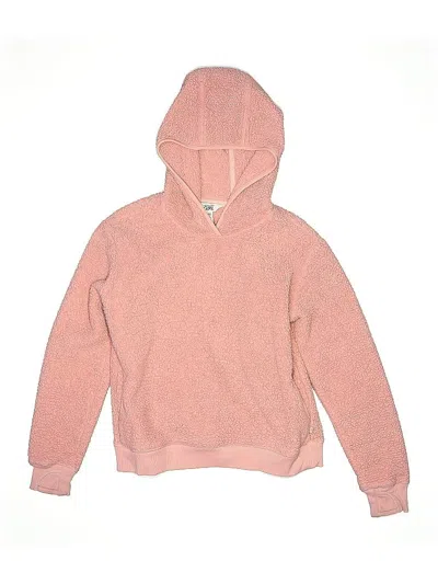Pre-owned Athleta Girl Kids' Pullover Hoodie In Pink