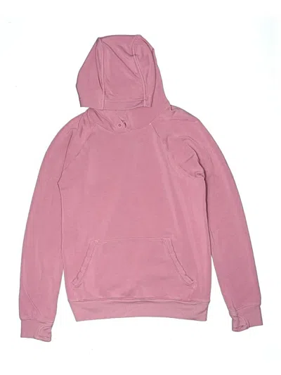 Pre-owned Athleta Girl Kids' Pullover Hoodie In Pink