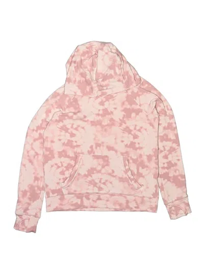 Pre-owned Athleta Girl Kids' Pullover Hoodie In Pink