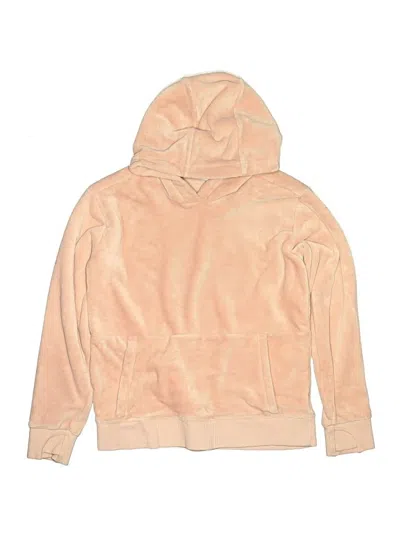 Pre-owned Athleta Girl Kids' Pullover Hoodie In Tan
