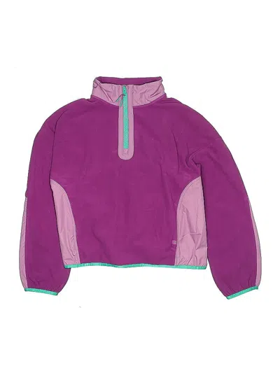 Pre-owned Athleta Girl Kids' Pullover Sweater In Purple