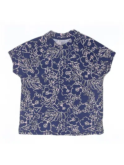 Pre-owned Athleta Girl Kids' Rash Guard In Blue