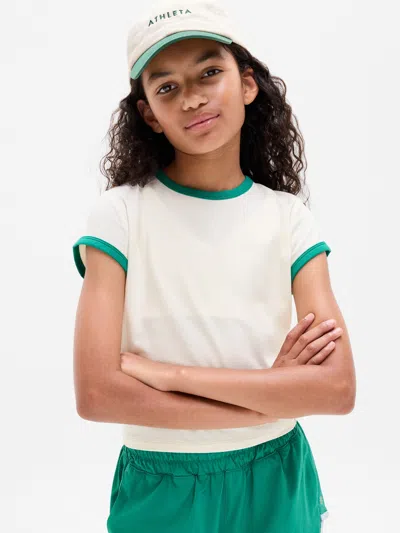 Athleta Kids'  Girl Right Moves Core Tee In Laurel