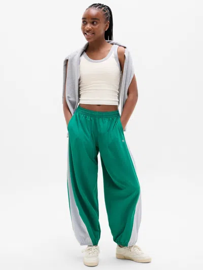 Athleta Kids'  Girl Run Free Bubble Pant In Laurel