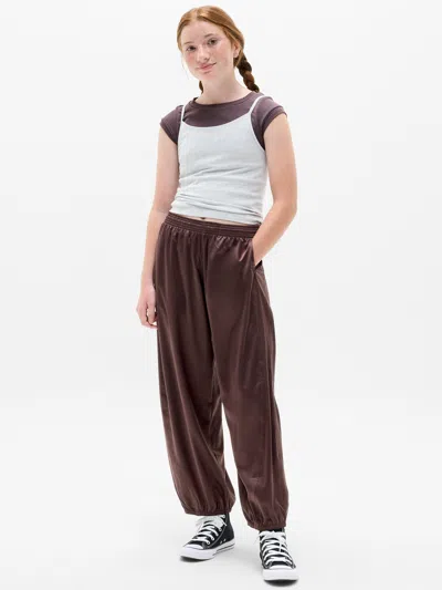Athleta Kids'  Girl Run Free Satin Bubble Pant In Nocturnal