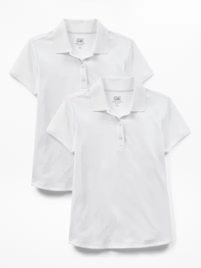 Athleta Kids'  Girl School Day Polo 2-pack In White