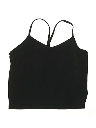 Pre-owned Athleta Girl Kids' Tank Top Black Halter Neckline Tops