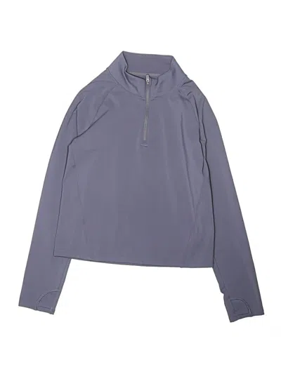 Pre-owned Athleta Girl Kids' Track Jacket In Purple