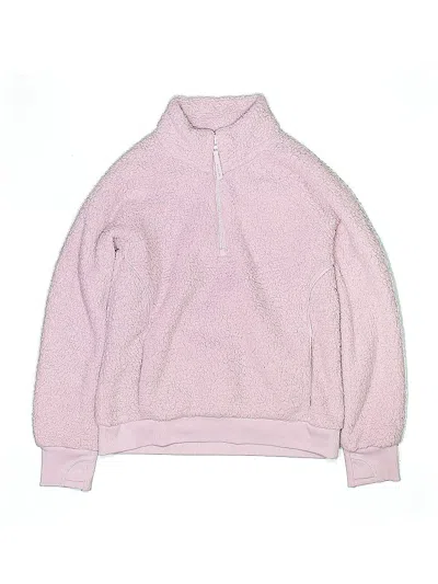 Pre-owned Athleta Girl X Simone Biles Kids' Pullover Sweater In Pink