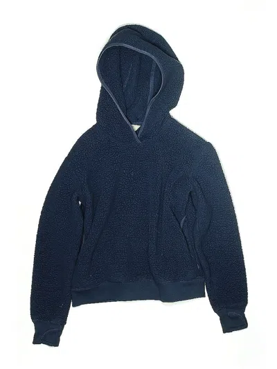Pre-owned Athleta Girl Kids' Zip Up Hoodie In Blue