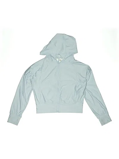 Pre-owned Athleta Girl Kids' Zip Up Hoodie In Blue