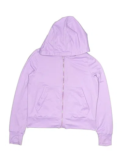 Pre-owned Athleta Girl Kids' Zip Up Hoodie In Purple