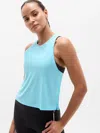 Athleta Grid Knit Tank In Blue