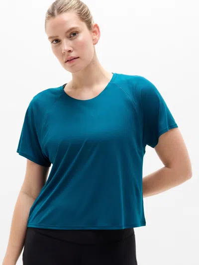 Athleta Grid Knit Tee