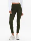 Athleta Headlands Hybrid High Rise Cargo Legging In Green