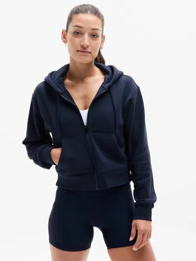 Athleta Heavyweight Terry Full Zip In Navy