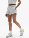 Athleta Heavyweight Terry Mid Rise Sportie Short In Galactic Grey Heather