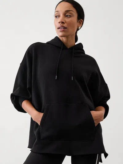 Athleta Heavyweight Terry Oversized Hoodie In Black
