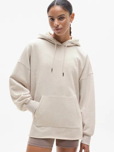 Athleta Heavyweight Terry Oversized Hoodie In Toasted Brown Heather