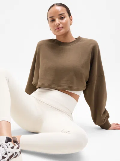 Athleta Heavyweight Terry Super Cropped Dolman