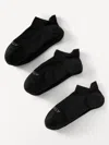 Athleta High Performance Ankle Sock 3-pack In Black