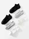 Athleta High Performance Ankle Sock 3-pack In Neutral Multi