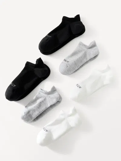 Athleta High Performance Ankle Sock 3-pack In Neutral Multi