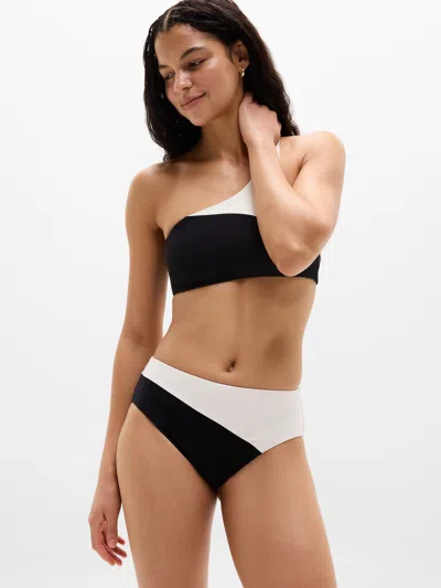 Athleta High Waist Cheeky Colorblock Swim Bottom In Multi