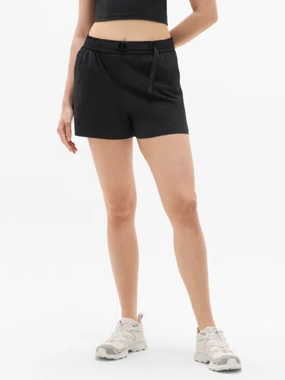 Athleta Highland High Rise 3 1/2" Utility Short In Black