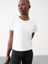 Athleta In Motion Seamless Relaxed Tee In Bright White