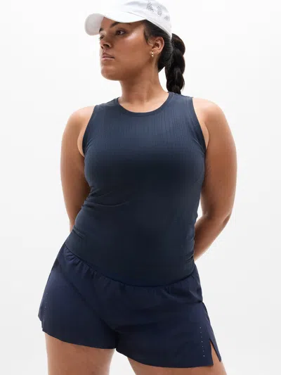 Athleta In Motion Seamless Tank In Blue