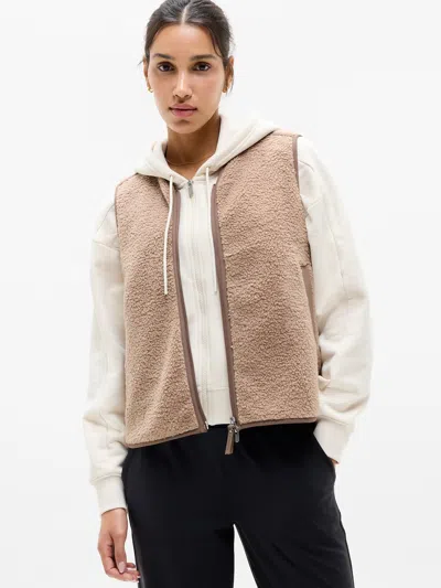 Athleta In The Clouds Vest In Neutral