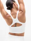 Athleta Intention Crop Bra In White