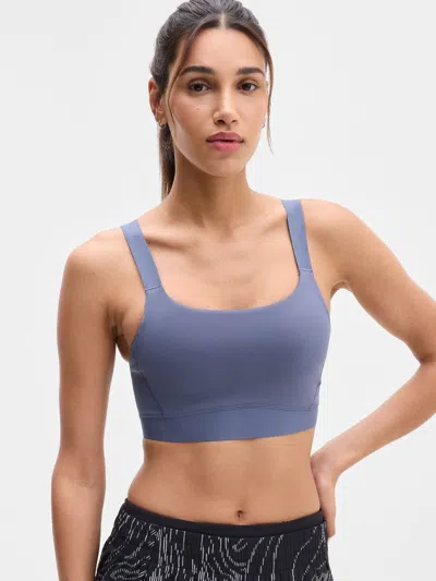 Athleta Interval Adjustable Sports Bra A-c In Purple