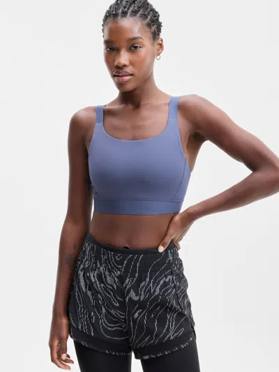 Athleta Interval Adjustable Sports Bra D-dd In Blue
