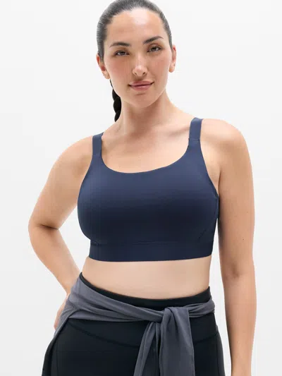 Athleta Interval Adjustable Sports Bra D-dd In Eclipse