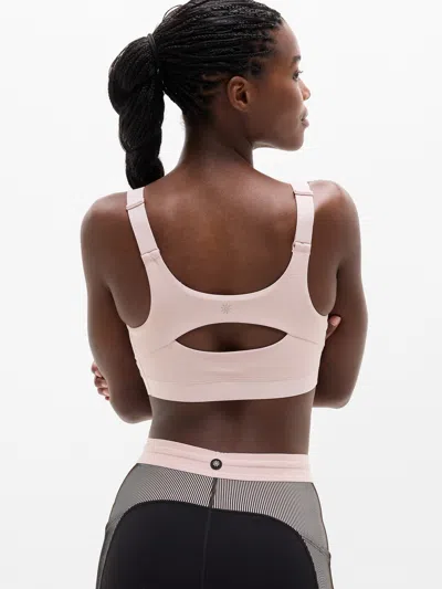 Athleta Interval Adjustable Sports Bra D-dd In Halo