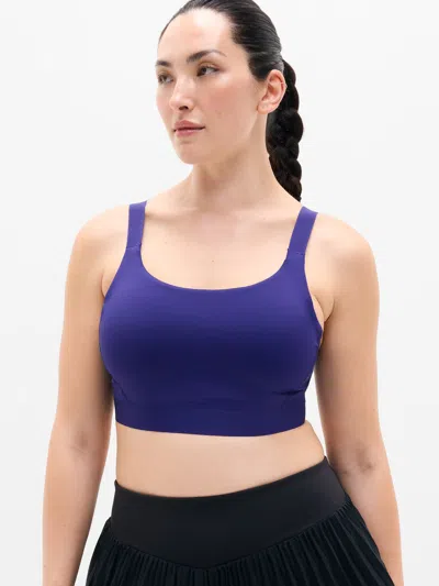 Athleta Interval Adjustable Sports Bra D-dd In Blue