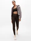 Athleta Interval High Rise Legging In Brown