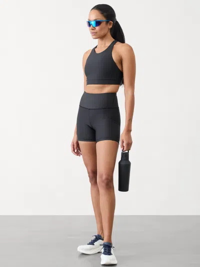 Athleta Interval Stash High Rise 5" Short In Black