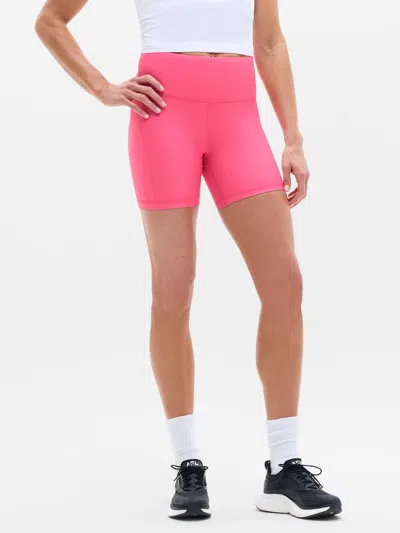 Athleta Interval Stash High Rise 5" Short In Pink