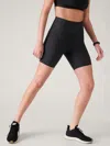 Athleta Interval Stash High Rise 7 Short In Black