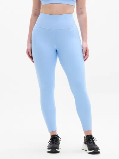 Athleta Interval Stash High Rise 7/8 Legging In Blue