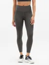 Athleta Interval Stash High Rise 7/8 Legging In Gray