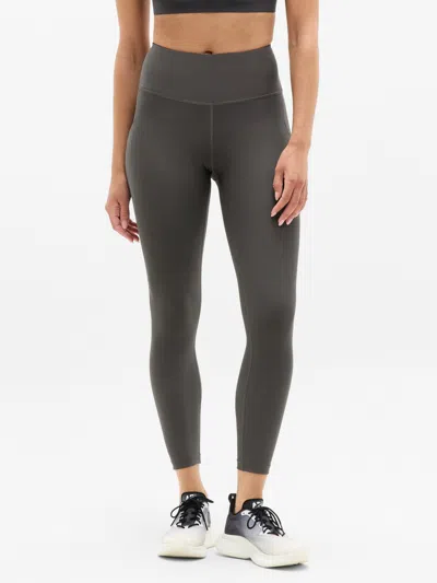 Athleta Interval Stash High Rise 7/8 Legging In Gray