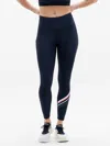 ATHLETA INTERVAL STASH HIGH RISE DIAGONAL STRIPE 7/8 LEGGING