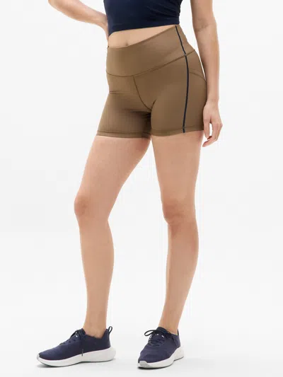 Athleta Interval Stash High Rise Tipped 5” Short In Multi