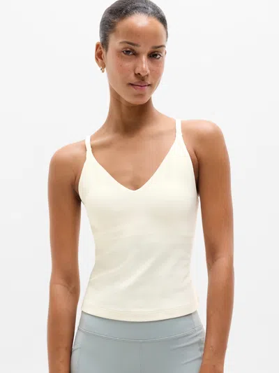 Athleta Intuition Built-in Bra Tank In Pearl